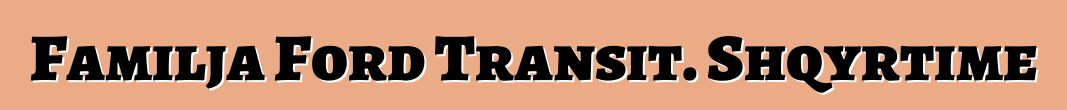 Familja Ford Transit. Shqyrtime