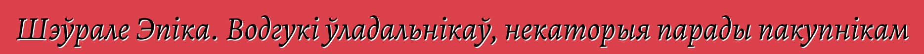 Шэўрале Эпіка. Водгукі ўладальнікаў, некаторыя парады пакупнікам