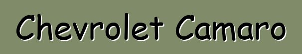 Chevrolet Camaro