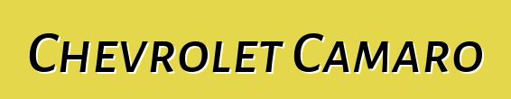 Chevrolet Camaro