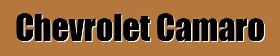 Chevrolet Camaro