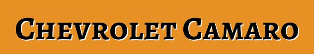 Chevrolet Camaro