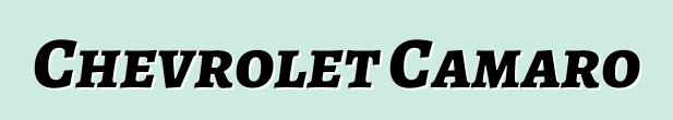 Chevrolet Camaro