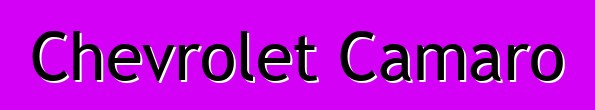 Chevrolet Camaro