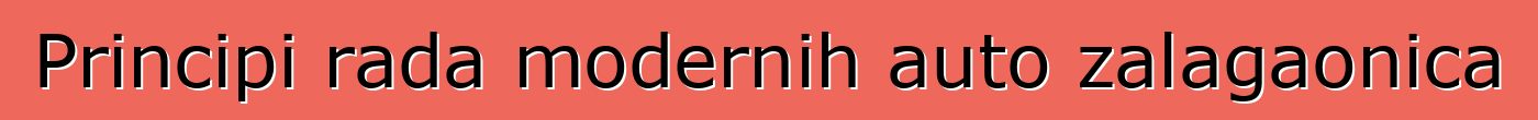 Principi rada modernih auto zalagaonica