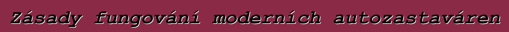 Zásady fungování moderních autozastaváren
