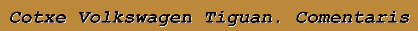 Cotxe Volkswagen Tiguan. Comentaris