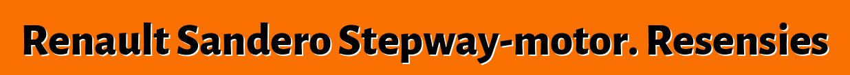 Renault Sandero Stepway-motor. Resensies
