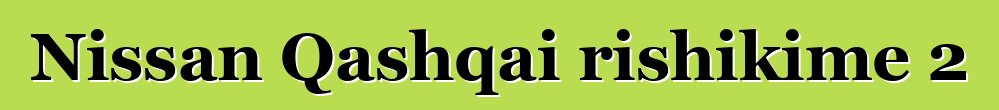 Nissan Qashqai rishikime 2