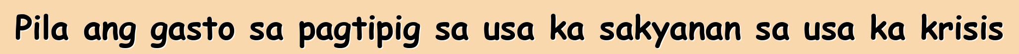 Pila ang gasto sa pagtipig sa usa ka sakyanan sa usa ka krisis