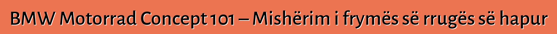 BMW Motorrad Concept 101 – Mishërim i frymës së rrugës së hapur