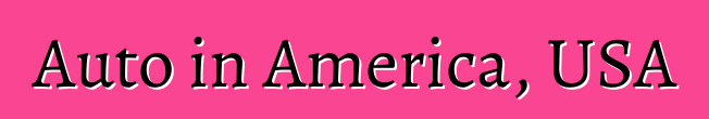 Auto in America, USA