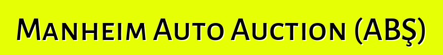 Manheim Auto Auction (ABŞ)