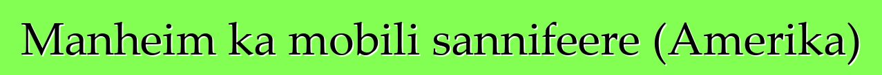 Manheim ka mobili sannifeere (Amerika)