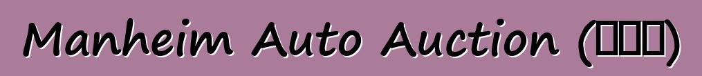 Manheim Auto Auction (ԱՄՆ)