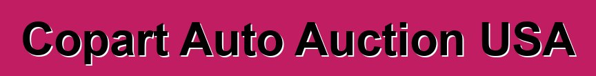 Copart Auto Auction USA