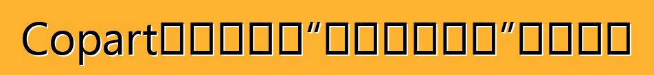 Copart拍卖车辆的“实际现金价值”是多少？