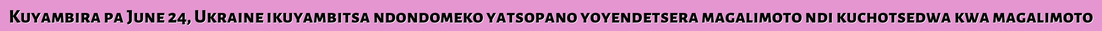 Kuyambira pa June 24, Ukraine ikuyambitsa ndondomeko yatsopano yoyendetsera magalimoto ndi kuchotsedwa kwa magalimoto