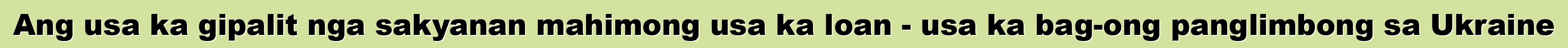 Ang usa ka gipalit nga sakyanan mahimong usa ka loan - usa ka bag-ong panglimbong sa Ukraine