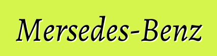 Mersedes-Benz