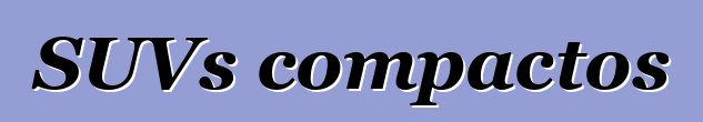 SUVs compactos