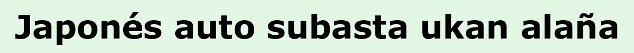Japonés auto subasta ukan alaña