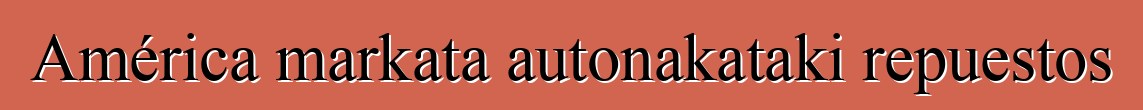 América markata autonakataki repuestos
