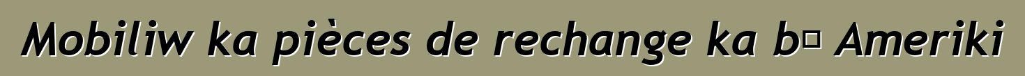 Mobiliw ka pièces de rechange ka bɔ Ameriki
