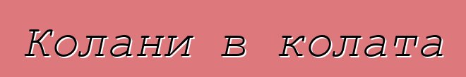Колани в колата