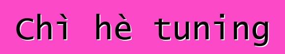 Chì hè tuning