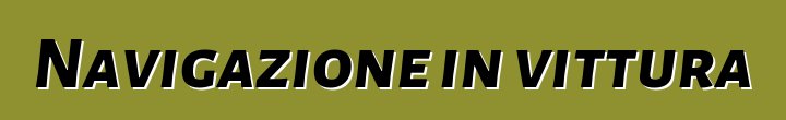 Navigazione in vittura