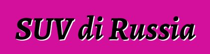 SUV di Russia