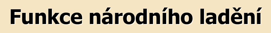 Funkce národního ladění