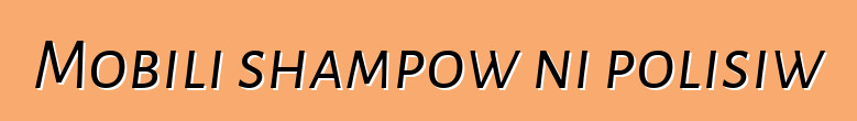 Mobili shampow ni polisiw