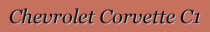 Chevrolet Corvette C1