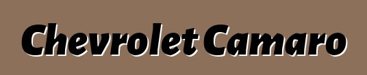 Chevrolet Camaro