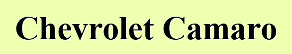 Chevrolet Camaro