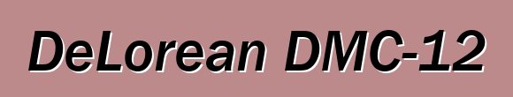 DeLorean DMC-12