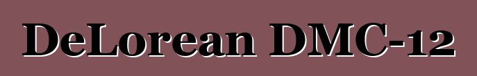 DeLorean DMC-12