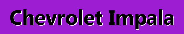 Chevrolet Impala