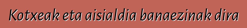 Kotxeak eta aisialdia banaezinak dira