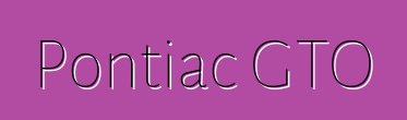 Pontiac GTO