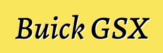 Buick GSX