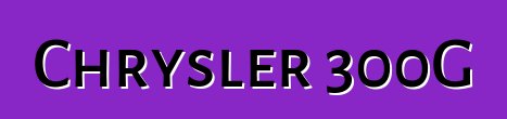 Chrysler 300G