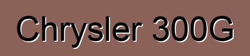 Chrysler 300G
