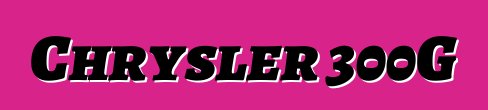 Chrysler 300G