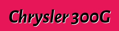 Chrysler 300G