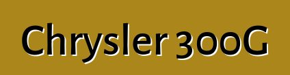 Chrysler 300G