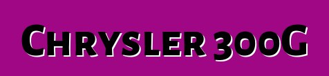 Chrysler 300G