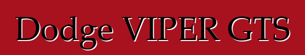 Dodge VIPER GTS